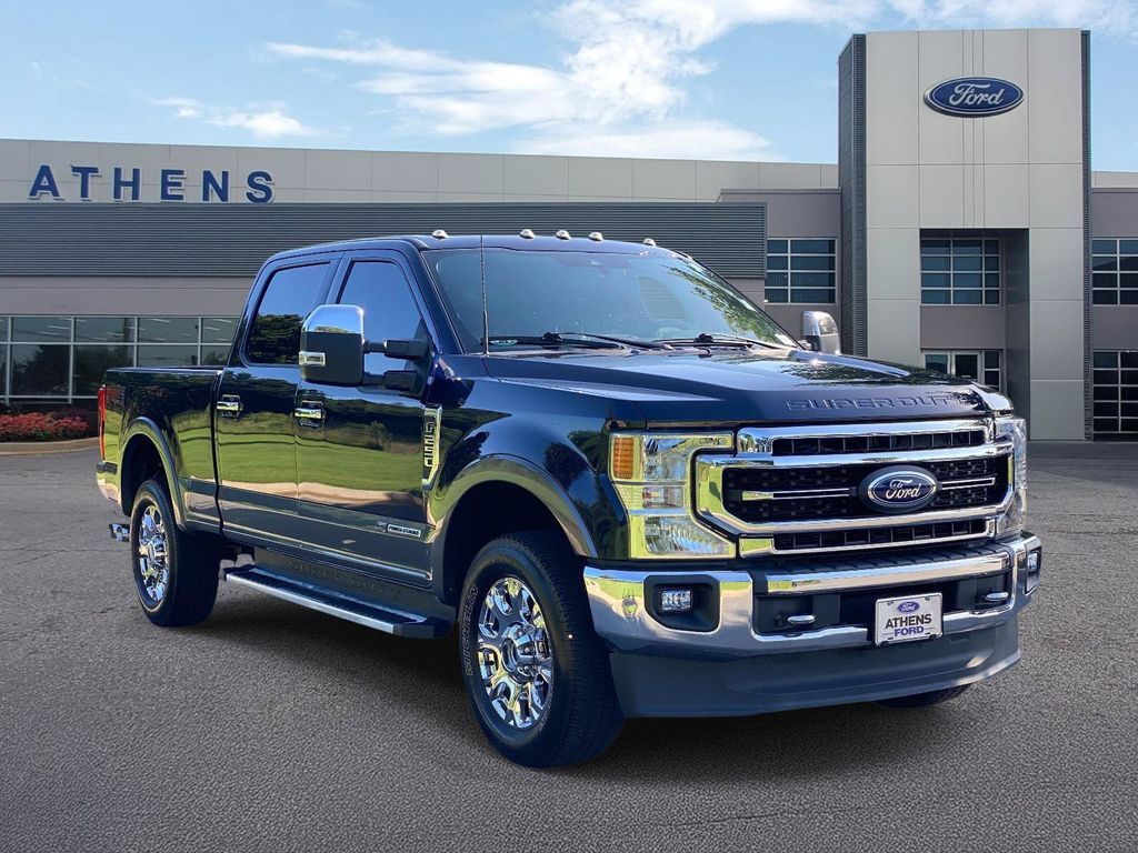 Antimatter Blue Metallic 2022 Ford F-250 Super Duty Pickup Truck Four-Wheel Drive Automatic