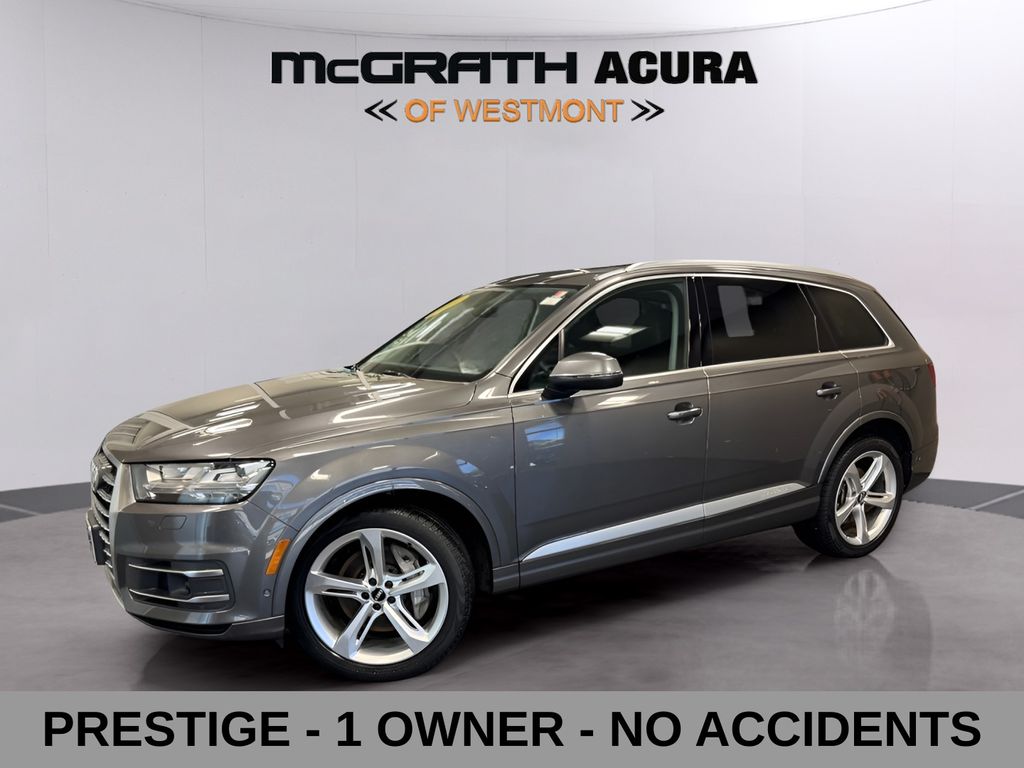 Gray Metallic 2019 Audi Q7 55 TFSI quattro Prestige SUV / Crossover All-Wheel Drive 8-Speed Automatic