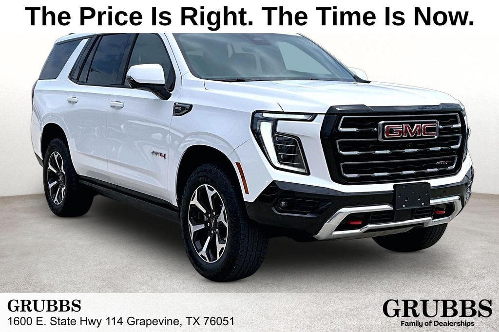 Summit White 2025 GMC Yukon SUV / Crossover Four-Wheel Drive