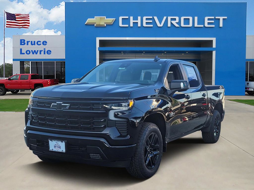 Black 2026 Chevrolet Silverado 1500 Pickup Truck Four-Wheel Drive Automatic