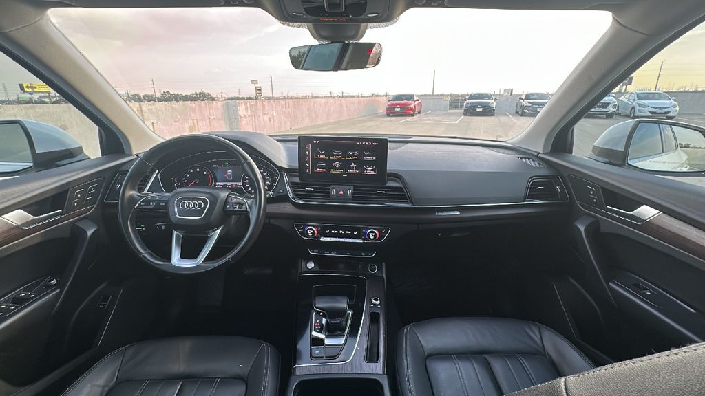 2022 Audi Q5 45 S line Premium White at North Houston Mitsubishi