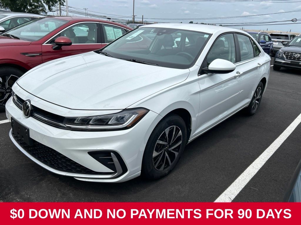 White 2025 Volkswagen Jetta Sedan Front-Wheel Drive 8-Speed Automatic