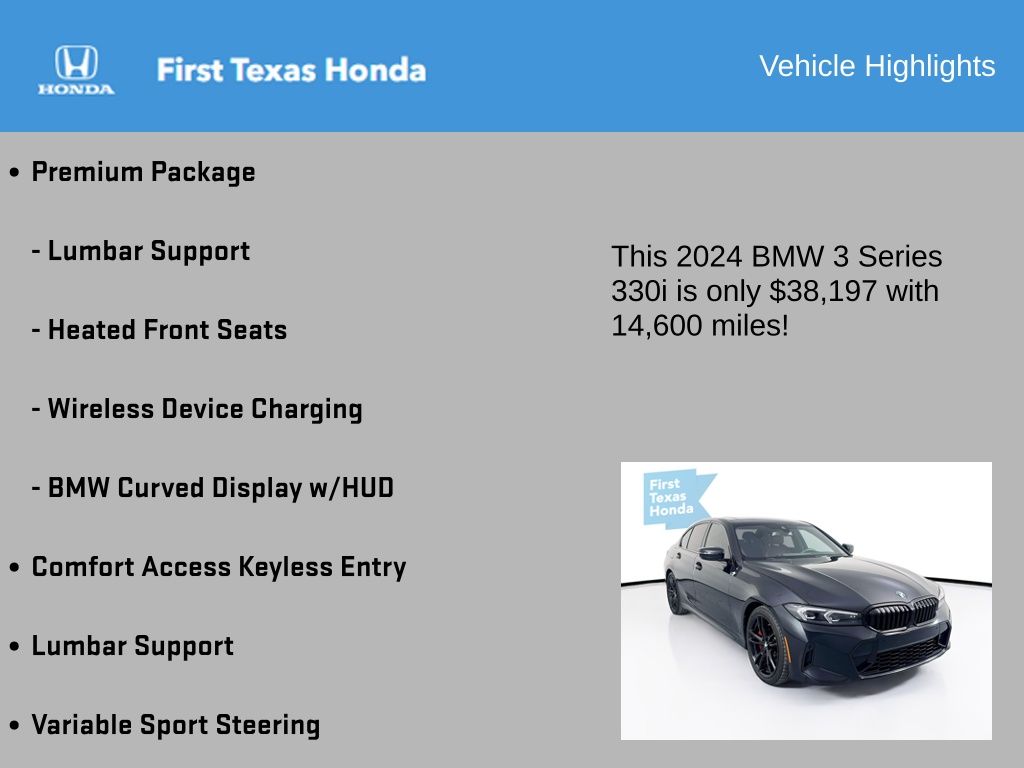 2024 Bmw 3 Series  330i In Austin, Texas