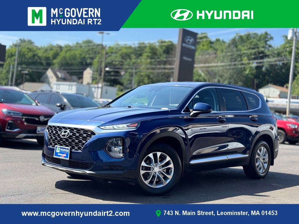 Stormy Blue 2019 Hyundai Santa Fe SUV / Crossover All-Wheel Drive 8-Speed Automatic