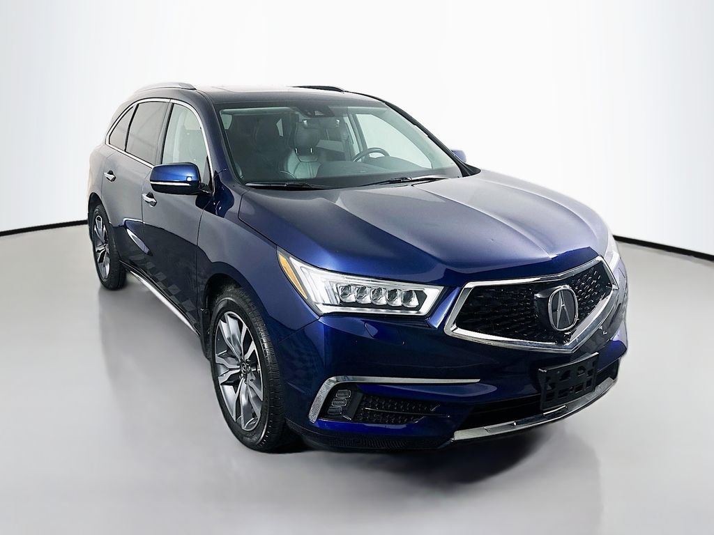 Blue 2019 Acura MDX SH-AWD with Advance Package SUV / Crossover All-Wheel Drive 9-Speed Automatic