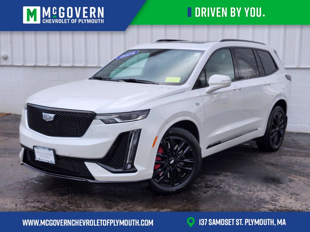Crystal White Tricoat 2024 Cadillac XT6 Sport AWD SUV / Crossover Four-Wheel Drive 9-Speed Automatic