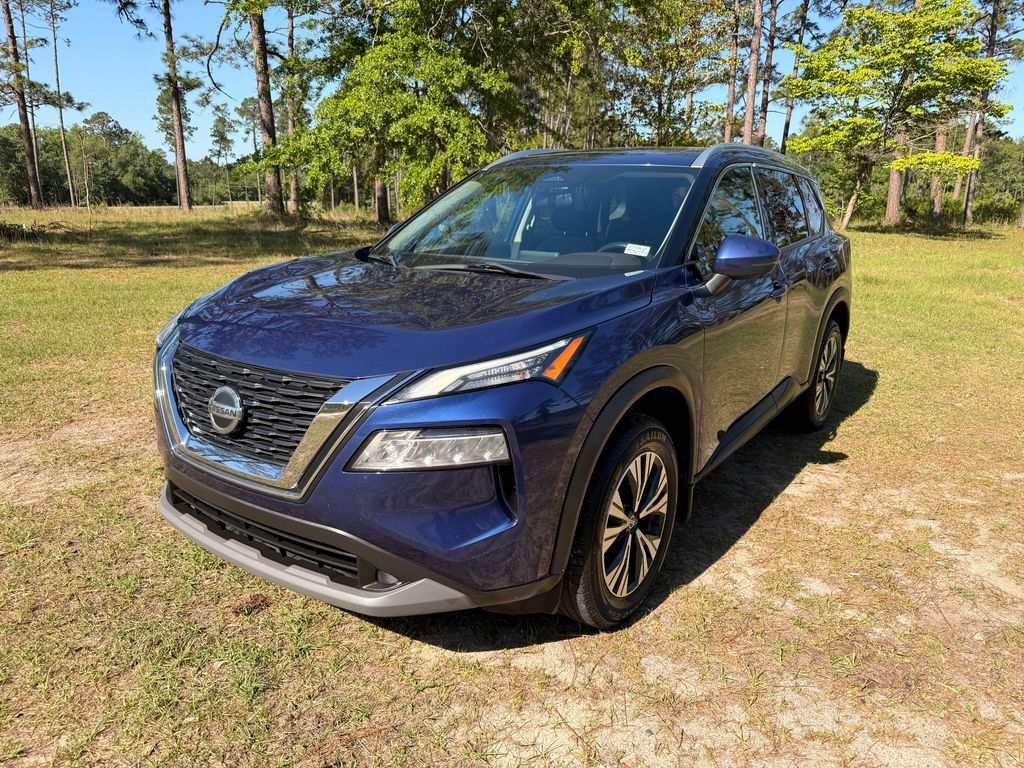 Blue 2021 Nissan Rogue SV FWD SUV / Crossover Front-Wheel Drive Continuously Variable Transmission