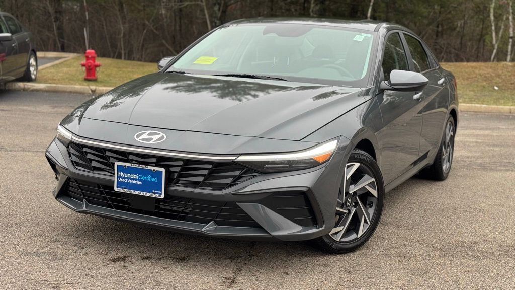 Ecotronic Gray 2024 Hyundai Elantra SEL FWD Sedan Front-Wheel Drive Continuously Variable Transmission