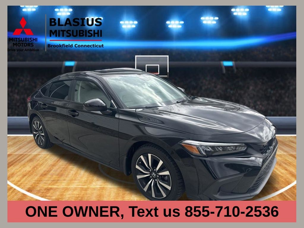 Black 2023 Honda Civic Hatchback EX-L FWD Hatchback Front-Wheel Drive Continuously Variable Transmission