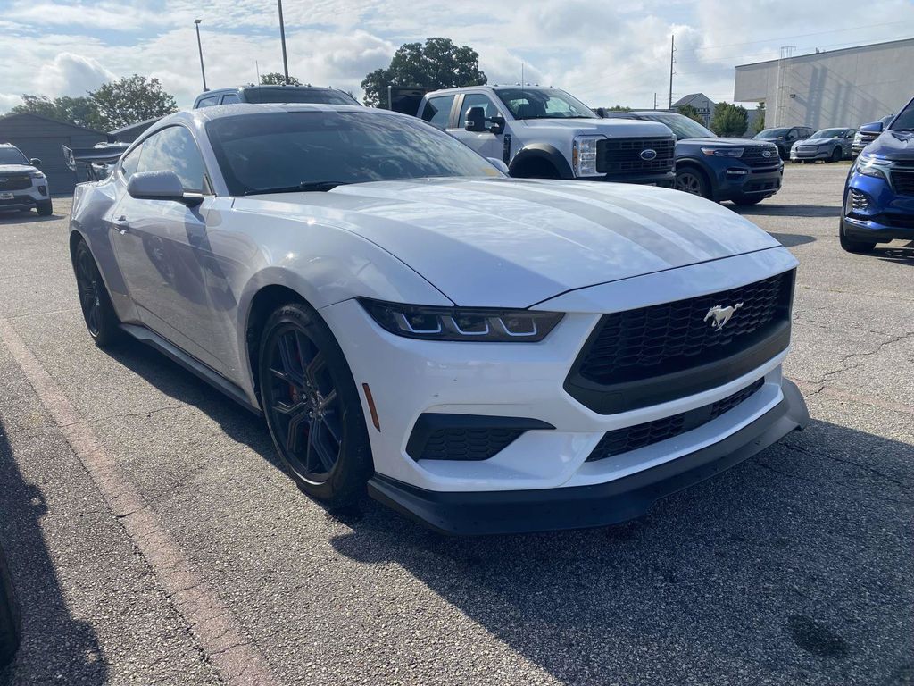 Oxford White 2024 Ford Mustang Coupe Rear-Wheel Drive Automatic