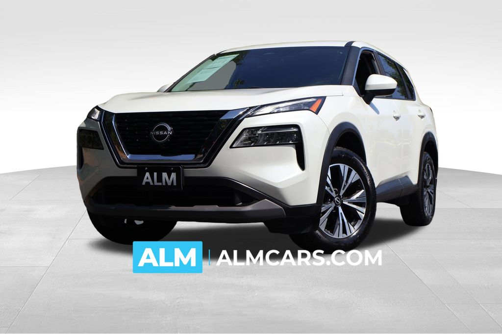 Pearl White Tricoat 2023 Nissan Rogue SUV / Crossover Front-Wheel Drive Continuously Variable Transmission