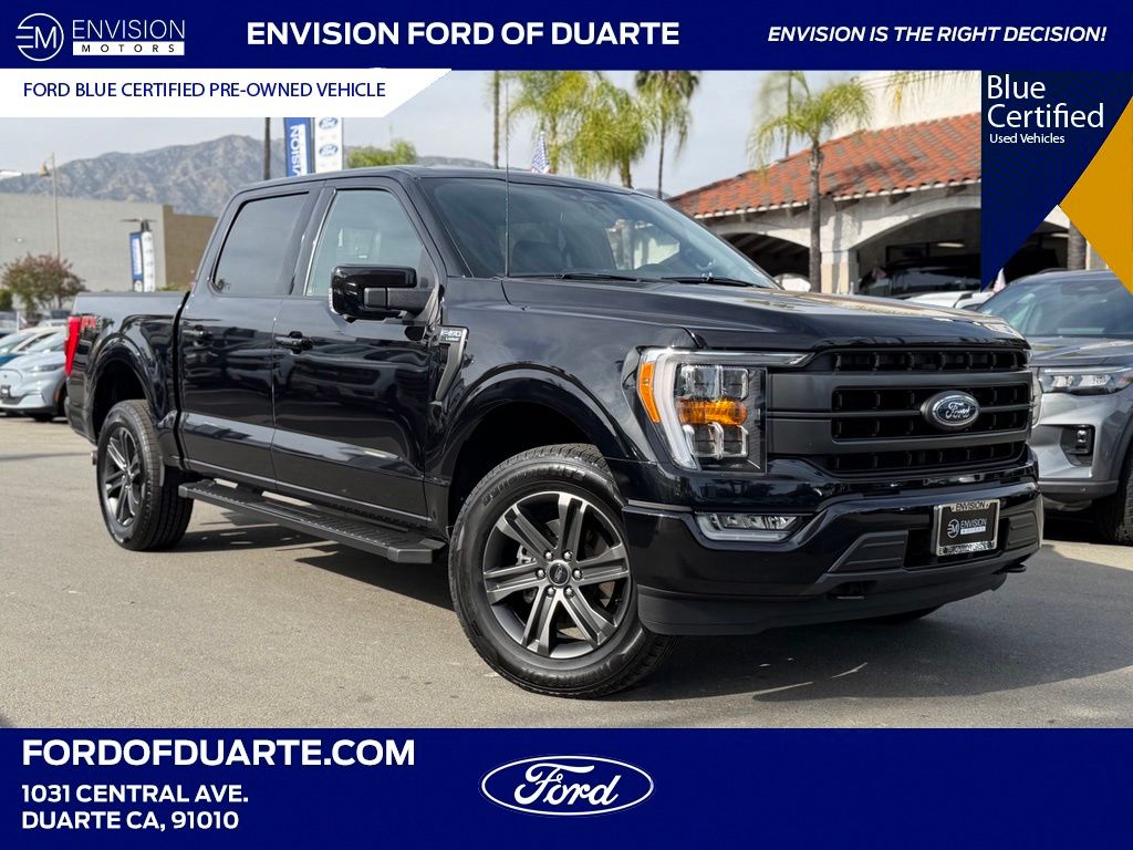 Black Metallic 2022 Ford F-150 Pickup Truck Four-Wheel Drive Automatic
