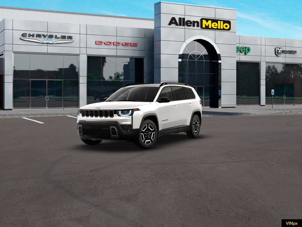 Bright White Clearcoat 2026 Jeep Cherokee SUV / Crossover Four-Wheel Drive Continuously Variable Transmission