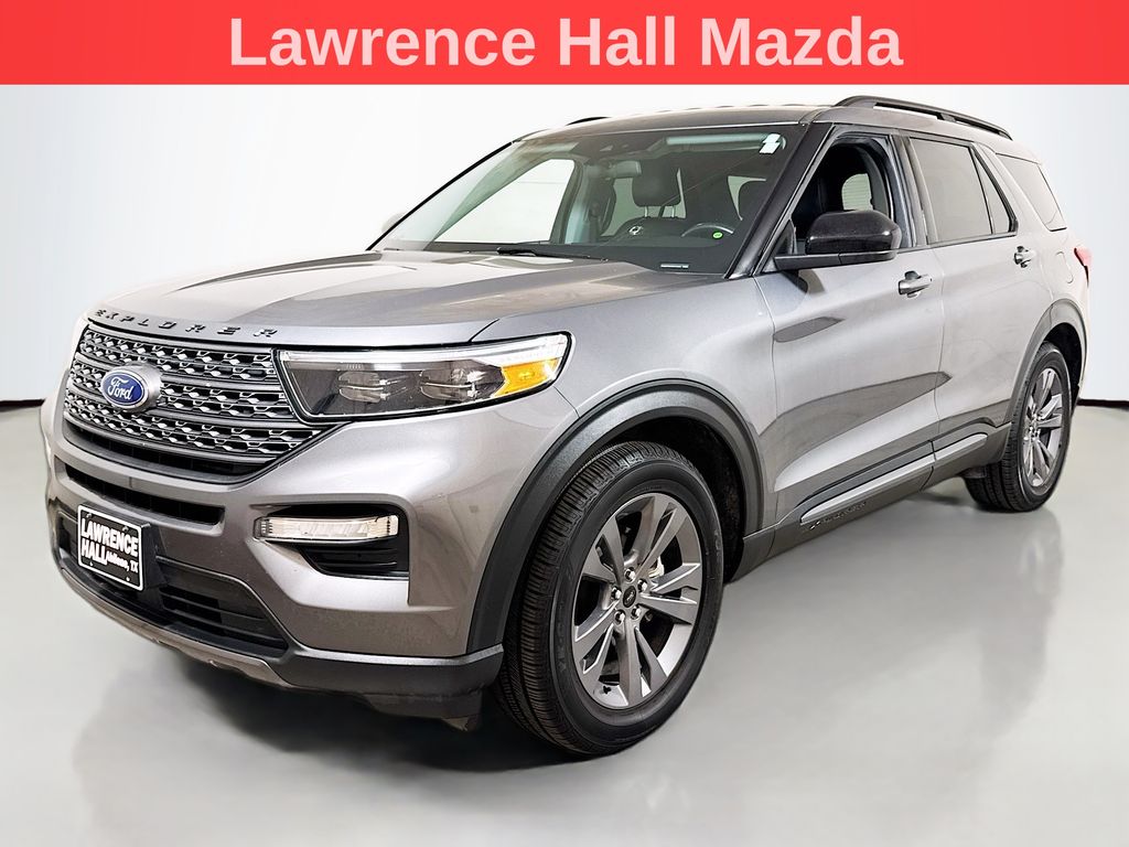 Gray Metallic 2022 Ford Explorer SUV / Crossover Rear-Wheel Drive Automatic