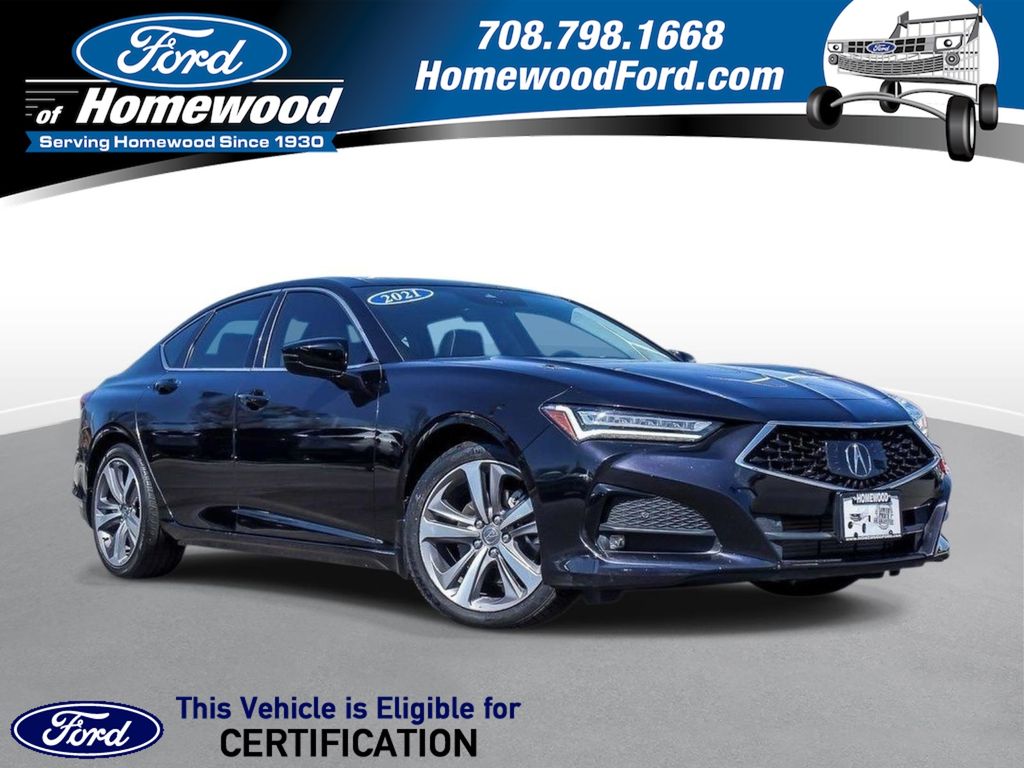 Black 2021 Acura TLX FWD with Advance Package Sedan Front-Wheel Drive Automatic