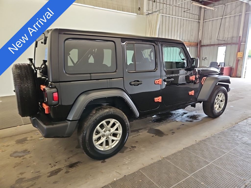 Black Clearcoat 2023 Jeep Wrangler Sport S 4-Door 4WD SUV / Crossover Four-Wheel Drive 8-Speed Automatic