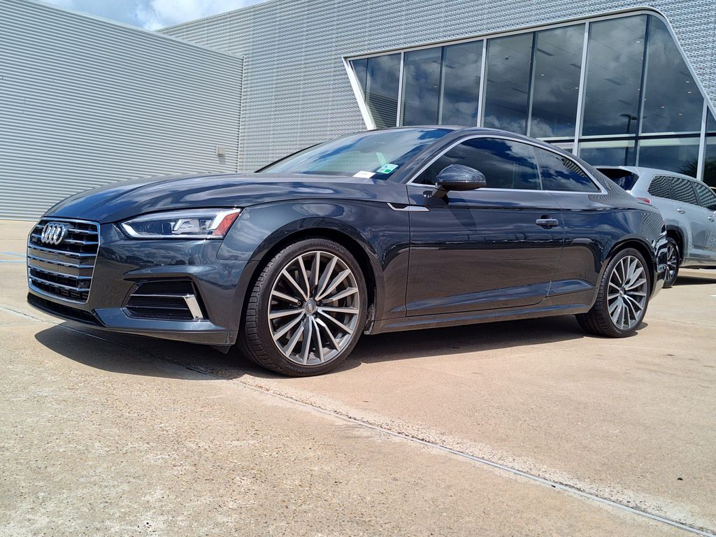 Gray Metallic 2018 Audi A5 Coupe All-Wheel Drive 7-Speed Automatic