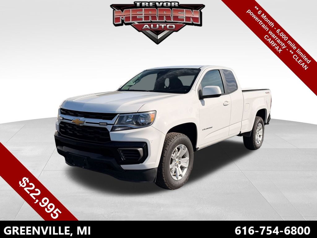 Summit White 2022 Chevrolet Colorado Pickup Truck Four-Wheel Drive 6-Speed Automatic
