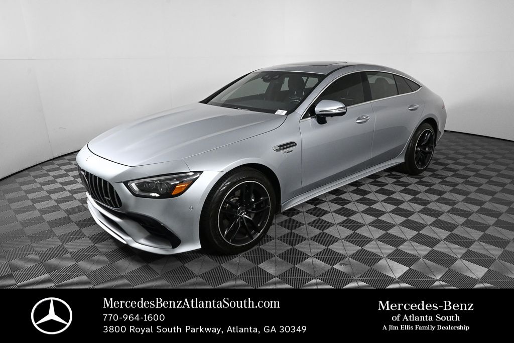 Cirrus Silver Metallic 2021 Mercedes-Benz AMG GT Coupe All-Wheel Drive 9-Speed Automatic