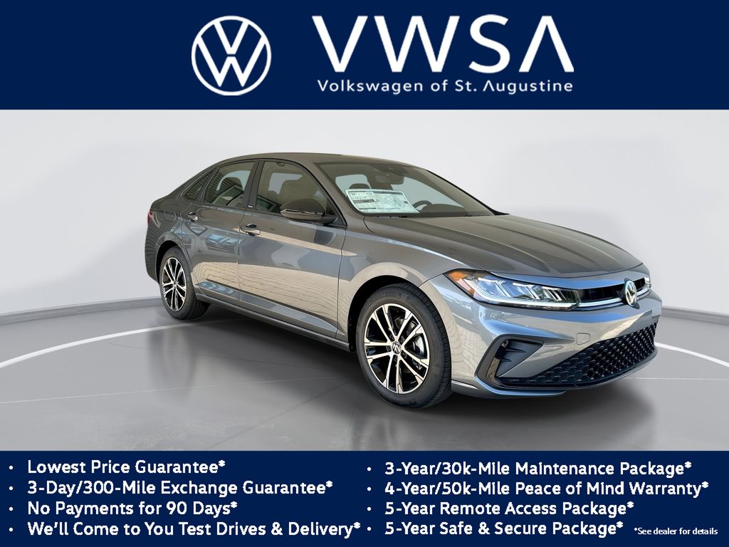 Platinum Gray Metallic 2026 Volkswagen Jetta Sedan Front-Wheel Drive 8-Speed Automatic