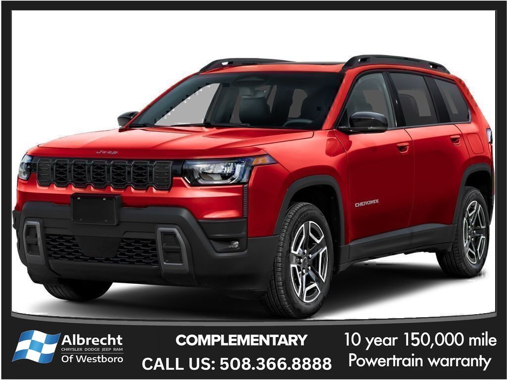 Diamond Black Crystal Pearlcoat 2026 Jeep Cherokee SUV / Crossover Four-Wheel Drive Continuously Variable Transmission