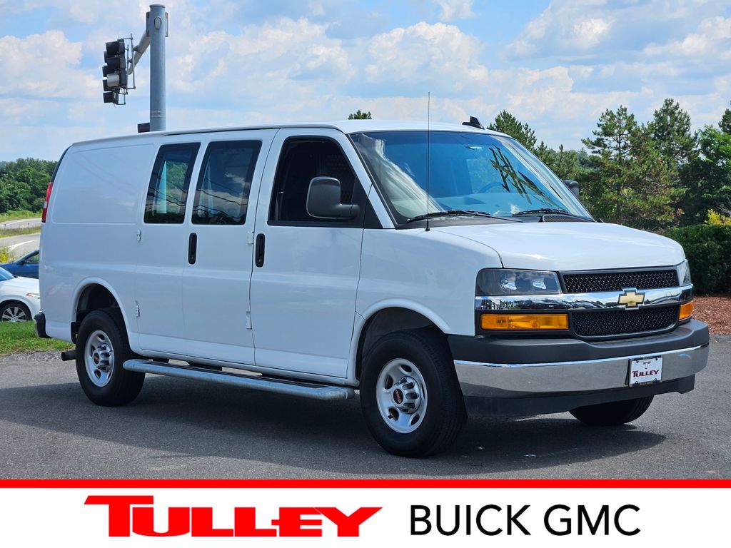 Summit White 2024 GMC Savana Cargo Van Rear-Wheel Drive 8-Speed Automatic Overdrive