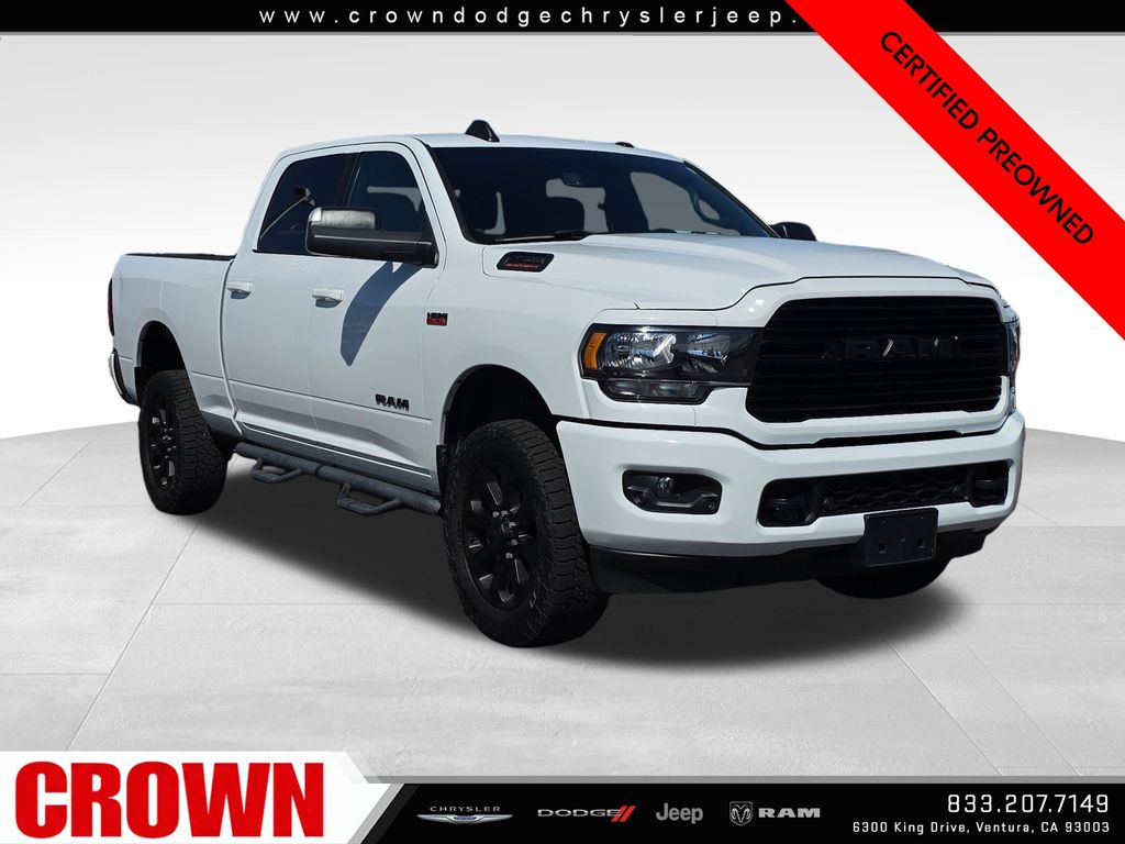 Bright White Clearcoat 2020 RAM 2500 Big Horn Crew Cab 4WD Pickup Truck Four-Wheel Drive 8-Speed Automatic