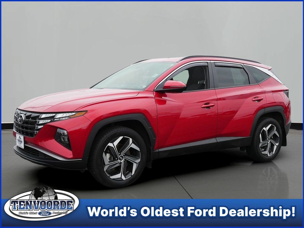 Calypso Red 2023 Hyundai Tucson SUV / Crossover All-Wheel Drive 8-Speed Automatic