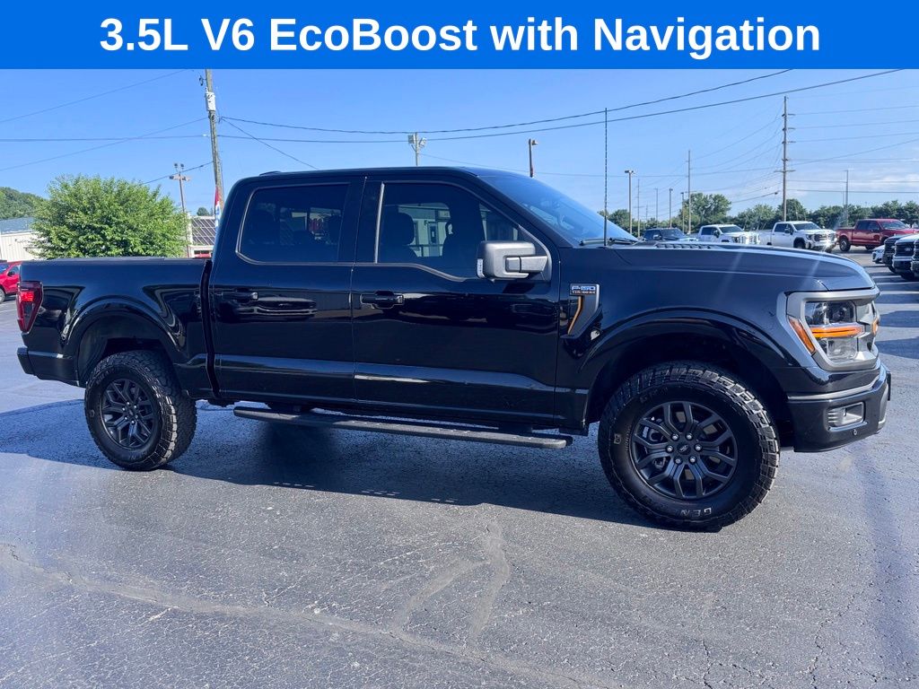 Black 2025 Ford F-150 Pickup Truck Four-Wheel Drive Automatic