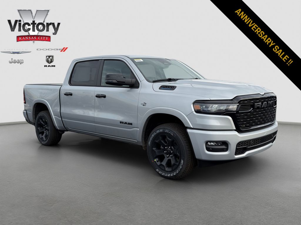 Silver Zynith 2026 RAM 1500 Big Horn Crew Cab 4WD Pickup Truck Four-Wheel Drive 8-Speed Automatic