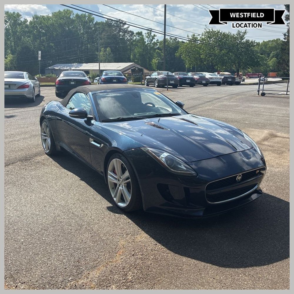 Blue 2014 Jaguar F-TYPE S Convertible RWD Convertible Rear-Wheel Drive 8-Speed Automatic