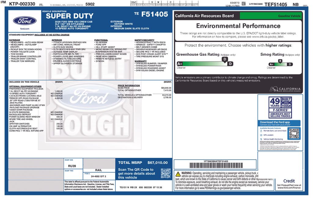 New 2026 White Ford XLT image 4