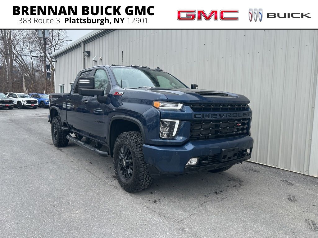 Northsky Blue Metallic 2021 Chevrolet Silverado 2500HD LT Crew Cab 4WD Pickup Truck Four-Wheel Drive Automatic