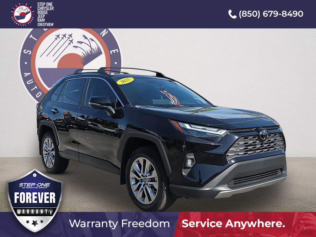 Midnight Black Metallic 2025 Toyota RAV4 Limited FWD SUV / Crossover Front-Wheel Drive 8-Speed Automatic