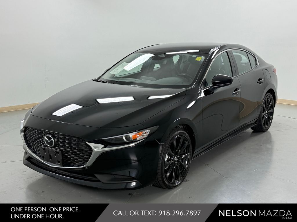 Jet Black Mica 2025 Mazda MAZDA3 Sedan Front-Wheel Drive 6-Speed Automatic