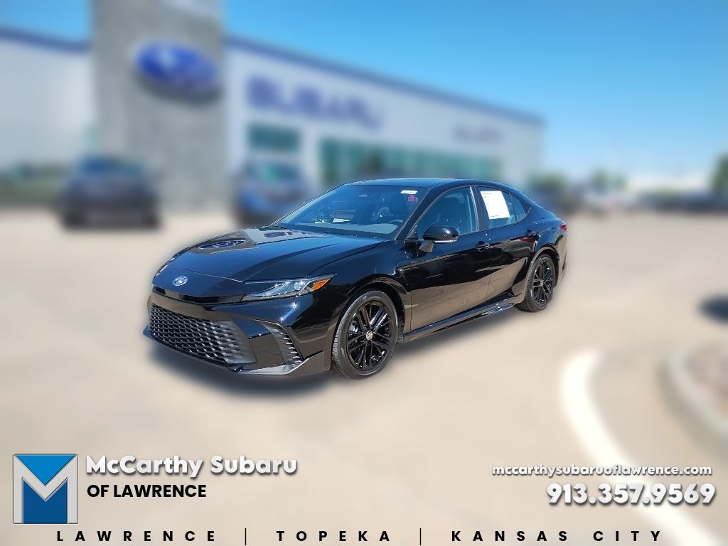 Midnight Black Metallic 2025 Toyota Camry Sedan Front-Wheel Drive Continuously Variable Transmission