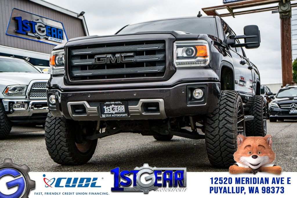 Gray 2015 GMC Sierra 1500 Pickup Truck Four-Wheel Drive 8-Speed Automatic Overdrive