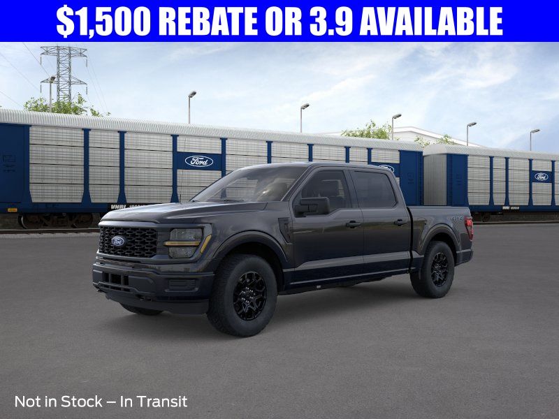 Agate Black Metallic 2026 Ford F-150 STX 4dr SuperCrew 4WD Pickup Truck Four-Wheel Drive Automatic
