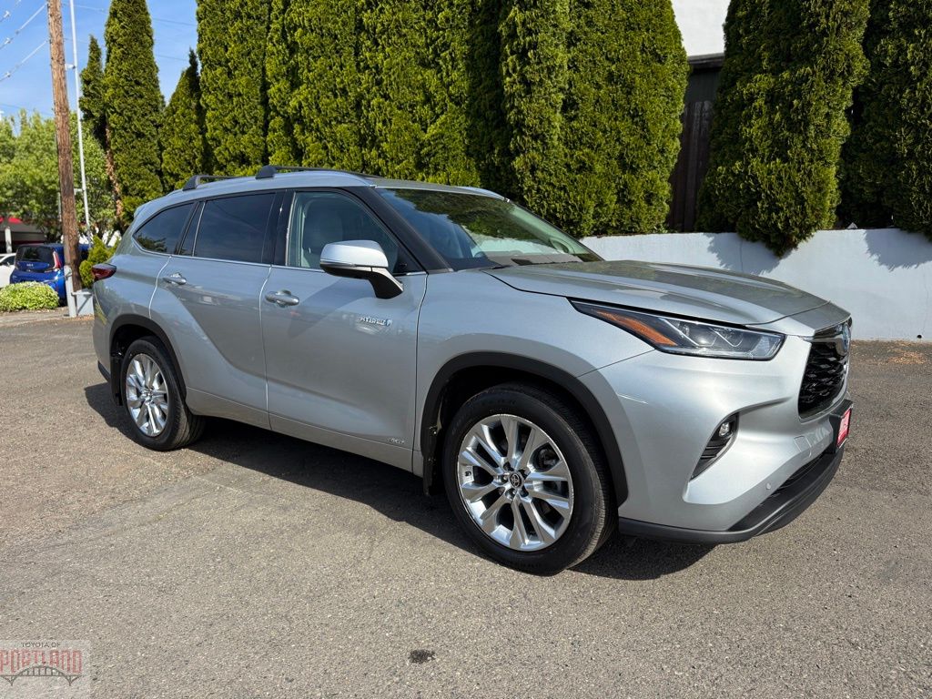 Celestial Silver Metallic 2020 Toyota Highlander Hybrid Limited AWD SUV / Crossover All-Wheel Drive Continuously Variable Transmission