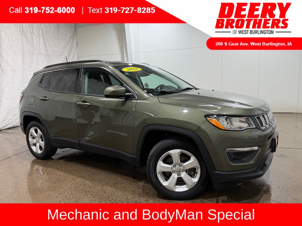Olive Green Pearlcoat 2018 Jeep Compass Latitude FWD SUV / Crossover Front-Wheel Drive 6-Speed Automatic