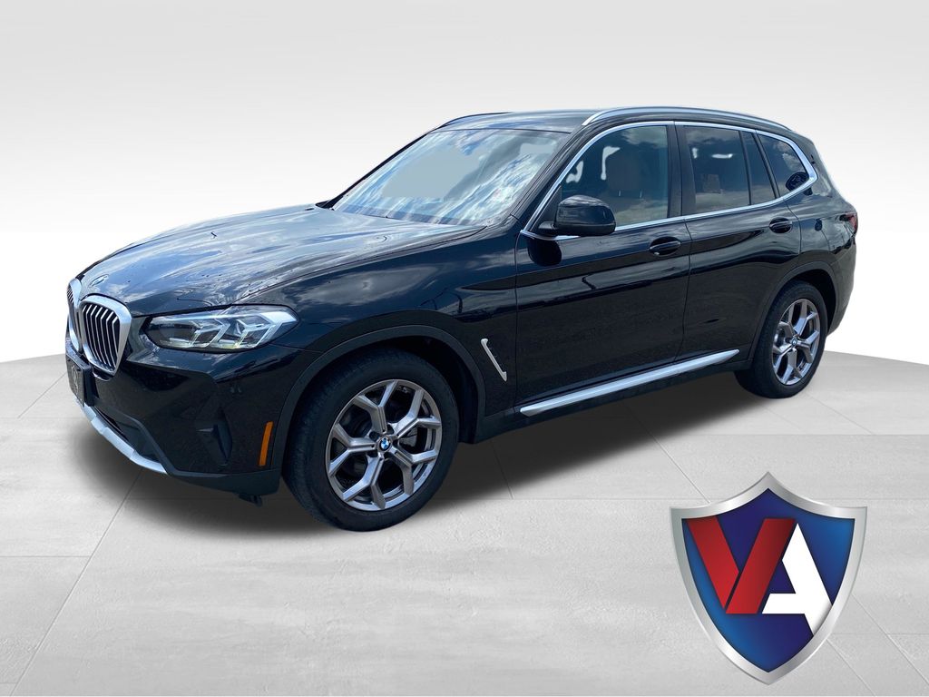 Jet Black 2022 BMW X3 SUV / Crossover All-Wheel Drive 8-Speed Automatic