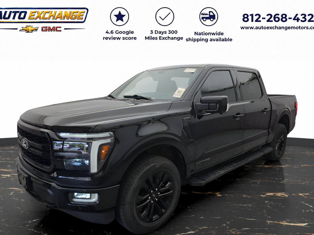 Agate Black Metallic 2024 Ford F-150 Pickup Truck Four-Wheel Drive Automatic