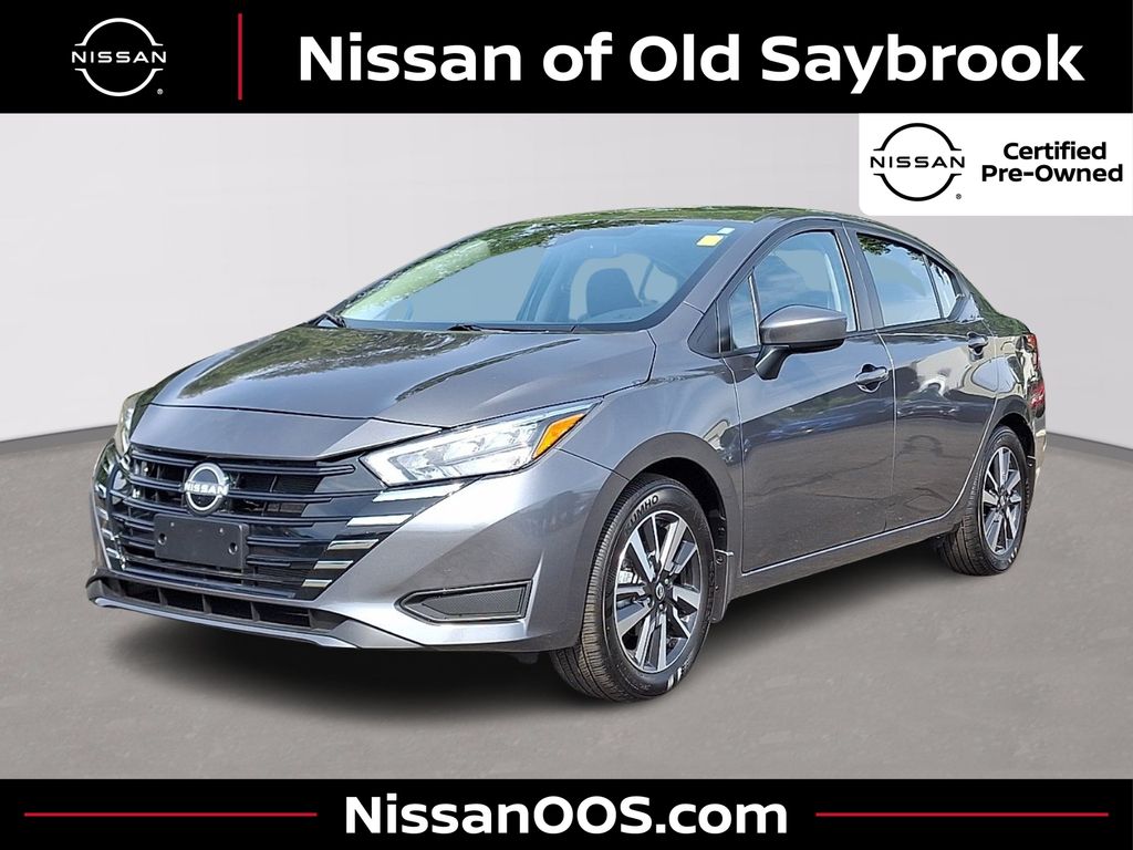 Gray (Gun Metallic) 2025 Nissan Versa Sedan Front-Wheel Drive Continuously Variable Transmission