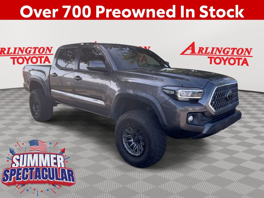 Magnetic Gray Metallic 2018 Toyota Tacoma Pickup Truck Four-Wheel Drive 6-Speed Manual