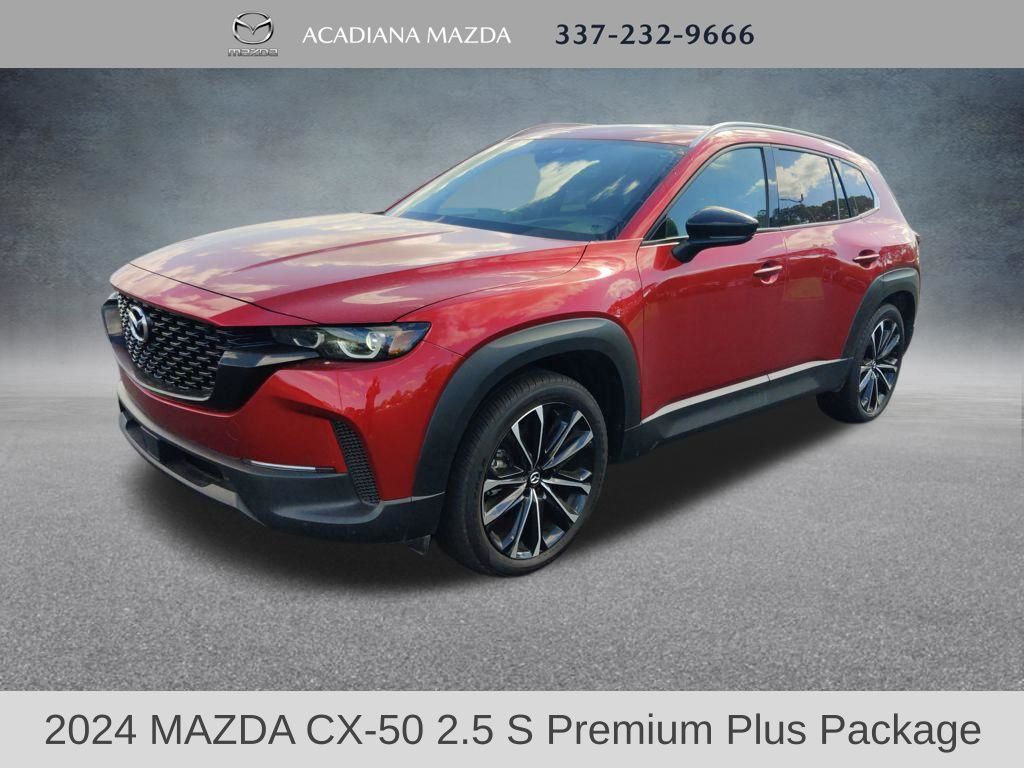 Soul Red Crystal Metallic 2024 Mazda CX-50 2.5 S Premium Plus AWD SUV / Crossover All-Wheel Drive 6-Speed Automatic