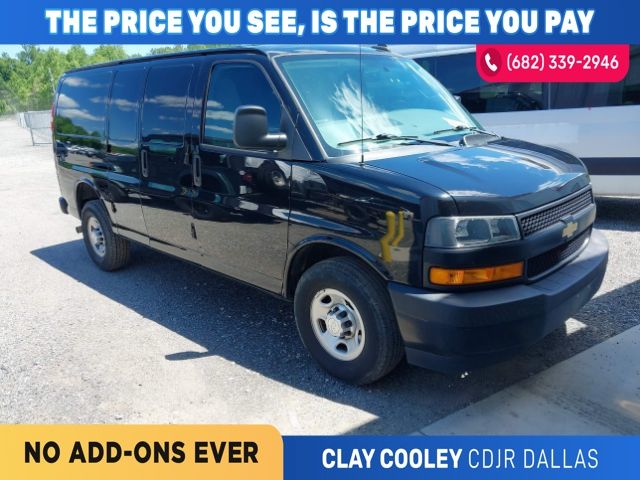 Black 2018 Chevrolet Express Cargo Van Rear-Wheel Drive 6-Speed Automatic Overdrive