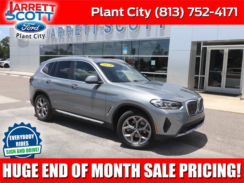 Gray Metallic 2024 BMW X3 SUV / Crossover All-Wheel Drive 8-Speed Automatic
