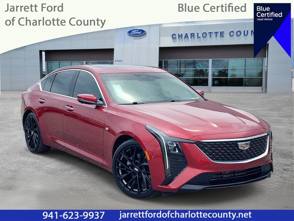 Radiant Red Tintcoat 2025 Cadillac CT5 Sedan Rear-Wheel Drive Automatic