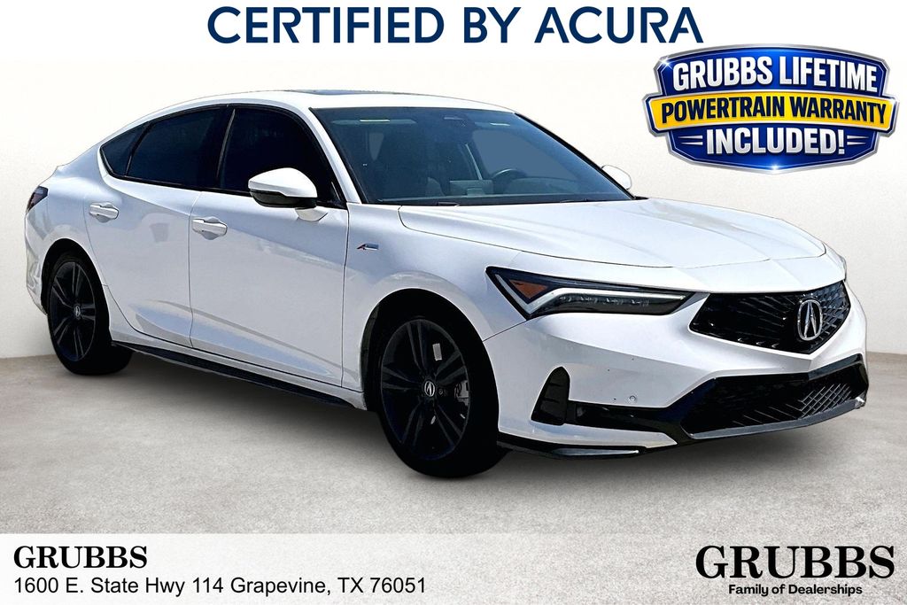 Platinum White Pearl 2026 Acura Integra Sedan Front-Wheel Drive Continuously Variable Transmission