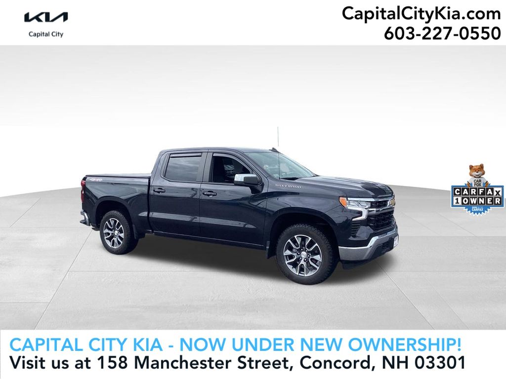 Dark Ash Metallic 2023 Chevrolet Silverado 1500 Pickup Truck Four-Wheel Drive 8-Speed Automatic